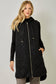 Quilted Puffer Long Hoodie Vest