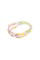 3 Row Glass Beads Bracelet in Rock Candy