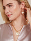 Pavé Disc Drop Earring