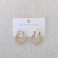 Lizzie Pave Hoops - Waterproof