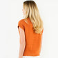 Orange Knit Vest Top