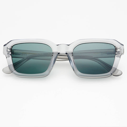 Hudson Acetate Unisex Rectangular Sunglasses: Gray