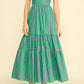 STRIPE TIERED MAXI DRESS