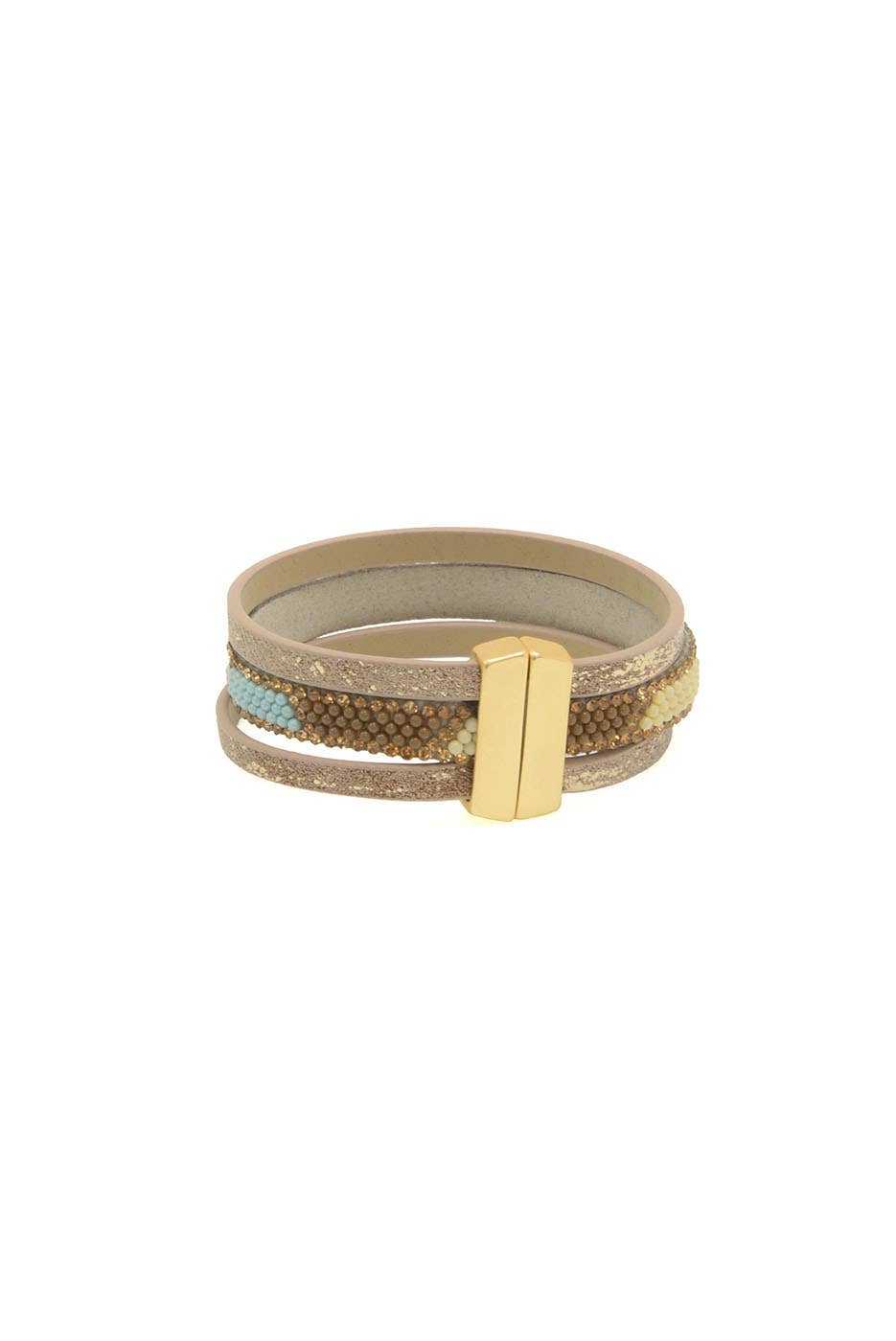 Mulit Beaded 3 Row Bracelet