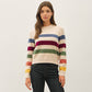 Rainbow Striped Knit Sweater