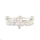 12mm Crystal White Swarovski Pearl Blessing Bracelet