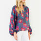 Long Sleeve Flowy Flower Top