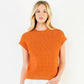 Orange Knit Vest Top