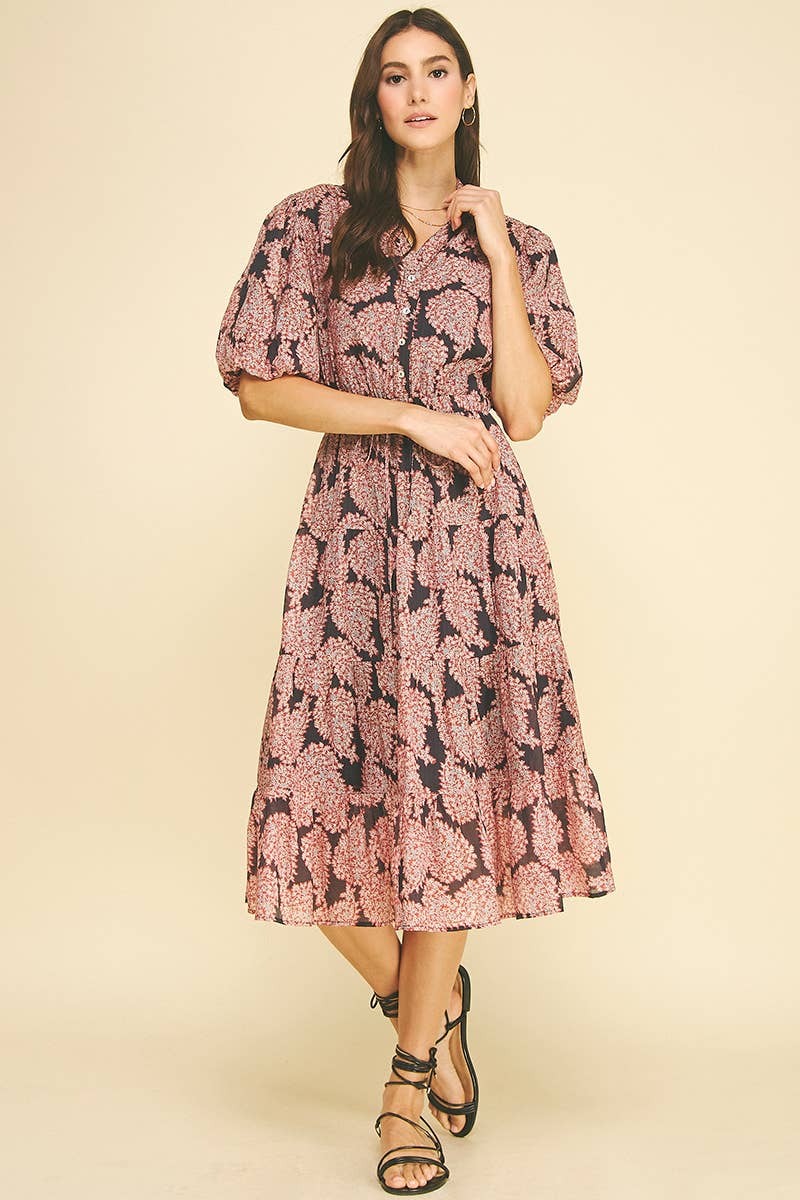 Floral Button Down Midi