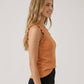 Grommet Ruffle Sleeve Tank Top