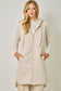 Quilted Puffer Long Hoodie Vest