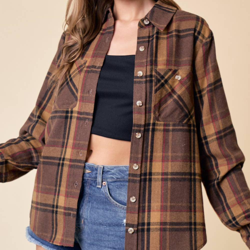 Plaid Button Down Shirt