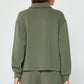 Collared Half-Zip Pullover Sweatshirt