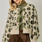 Front Bow Tied Leopard Cardigan