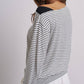 Asymmetrical Striped One-Shoulder Top