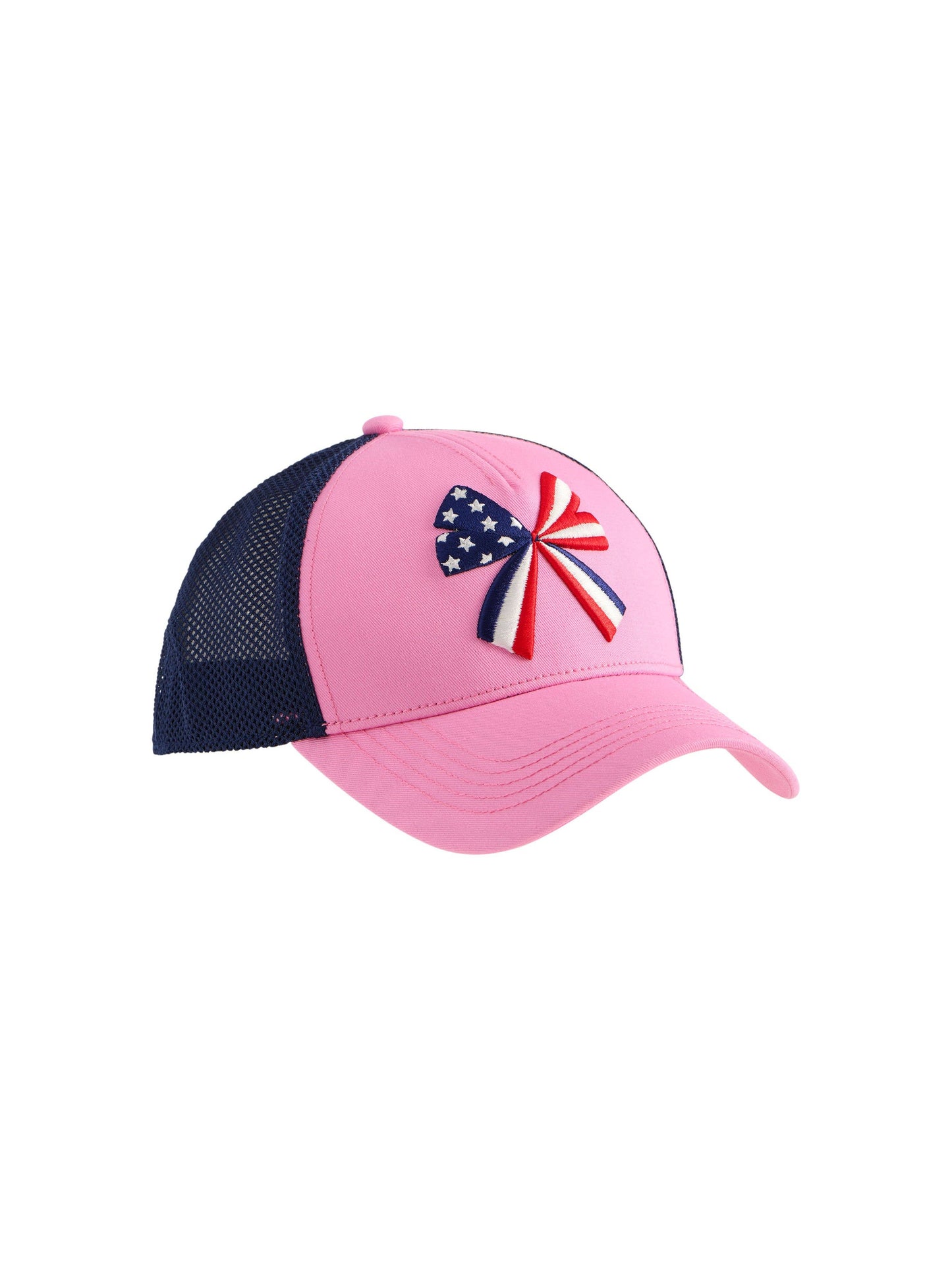 Pink Bow Flag Trucker Hat