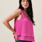Sleeveless Tie Back Top