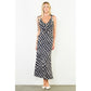 Tie Strap Geometric Pattern Dress