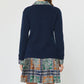 Tile Print Woven Combo Sweater Dress