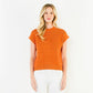 Orange Knit Vest Top