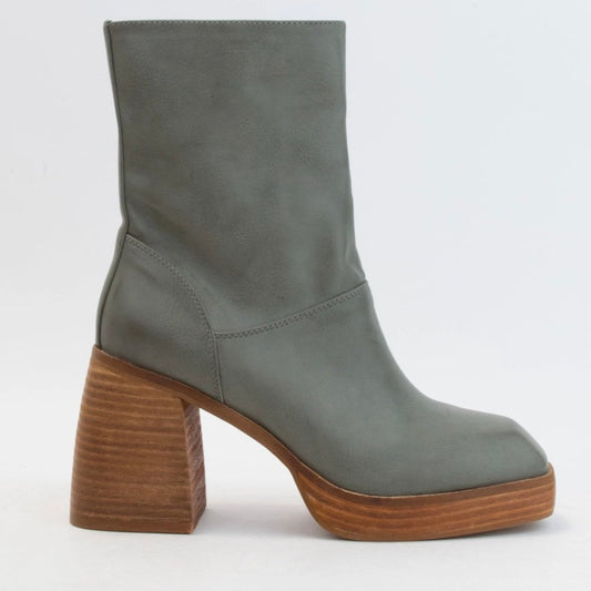 Chunky Sage Ankle Boot