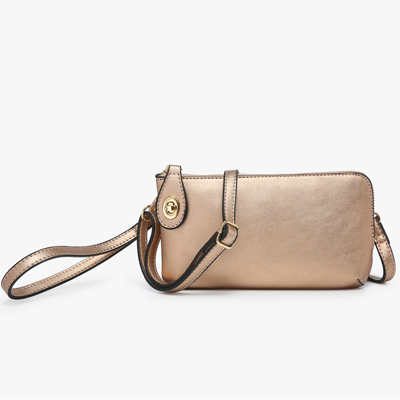 Kendall Twist Lock Crossbody/Wristlet Bag