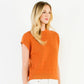 Orange Knit Vest Top