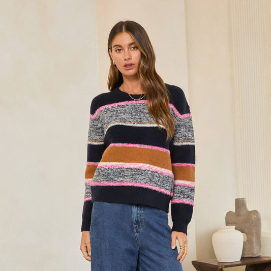 Marled Colorblock Sweater
