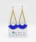 Brass + Stone Bold Lightweight Statement Unique Earrings
