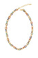 16+ Multi Enamel Cable Chain Water Resistant Necklace: 345-42NG Gold