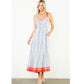 Thin Strap Striped Pattern Dress