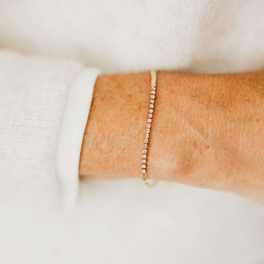 Diamond Tennis Chain Bracelet - Waterproof