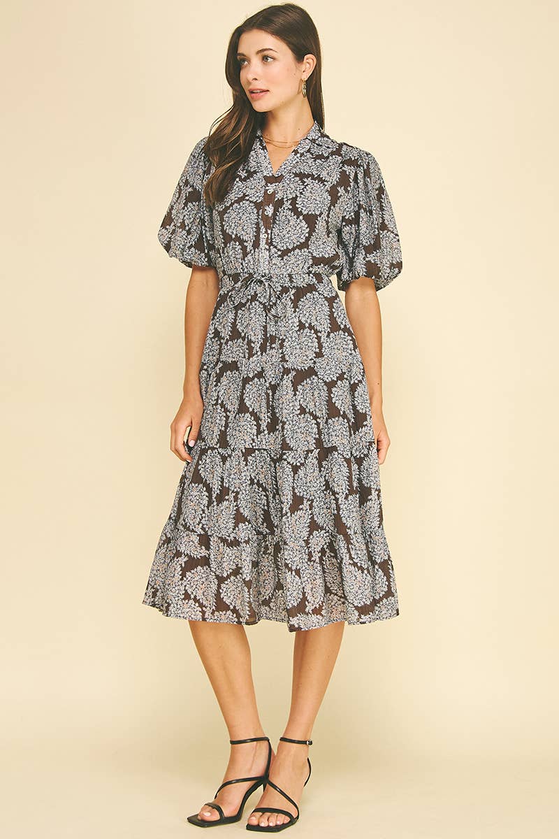 Floral Button Down Midi