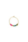 Multi Bead Hoop Earring