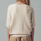 Relaxed Dolman Sleeve Knit Sweater Top