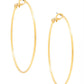 Large Metal Slim Hoop Earring