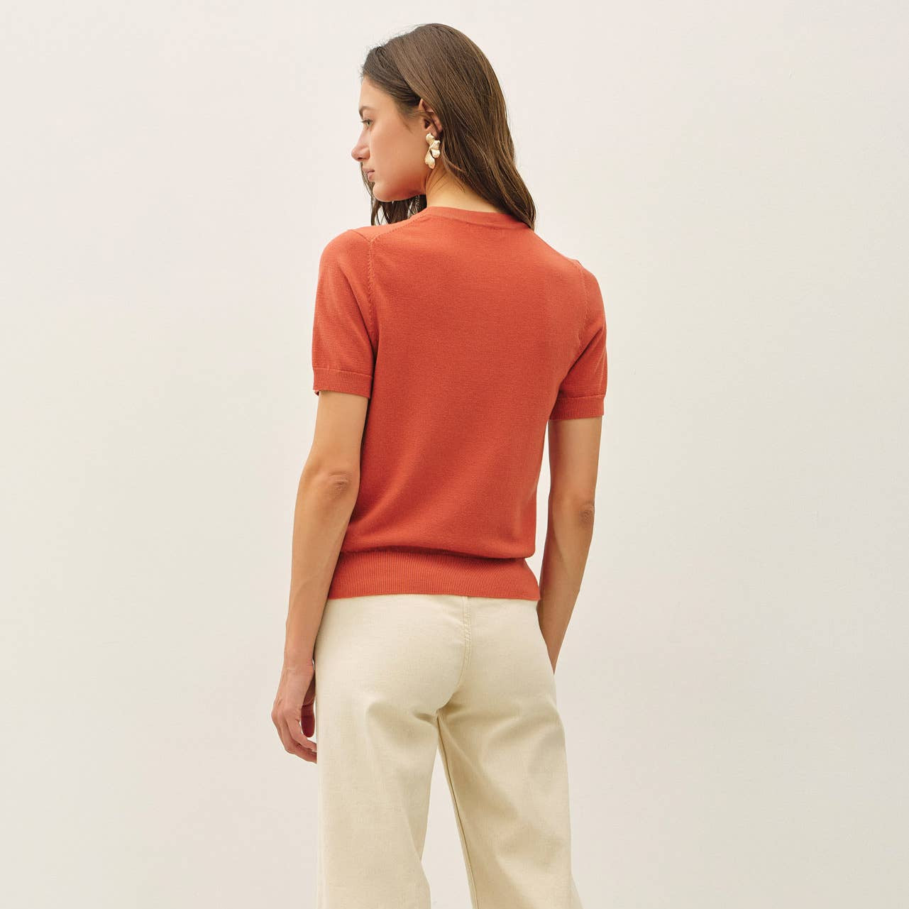 Short Sleeve Sweater Top