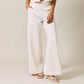 Elastic Waist Band Wide Leg Pant
