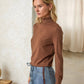 Ribbed Turtleneck Sweater