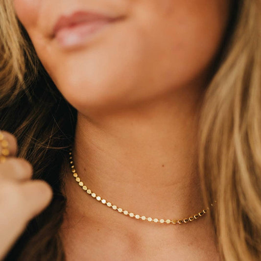 Dakota Disc Chain Necklace - WATERPROOF