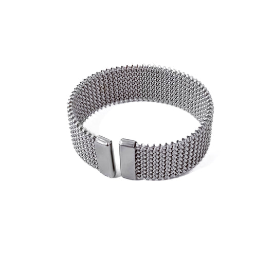 Braided Mesh Cuff Bracelet - WATERPROOF