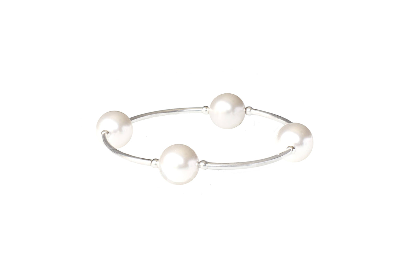 12mm White Pearl Blessing Bracelet