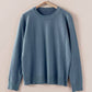 Soft Viscose Blend Crewneck Knit Pullover