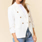 Double Breast Blazer With Scrunch Sleeve