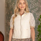 Reversible Zip Up Sleeveless Quilted Vest