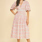 Pink Multi Geometric Pattern Dress
