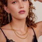 Layered Paperclip and Rolo Chain Short Necklace