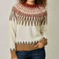 Fuzzy Fair Isle Sweater