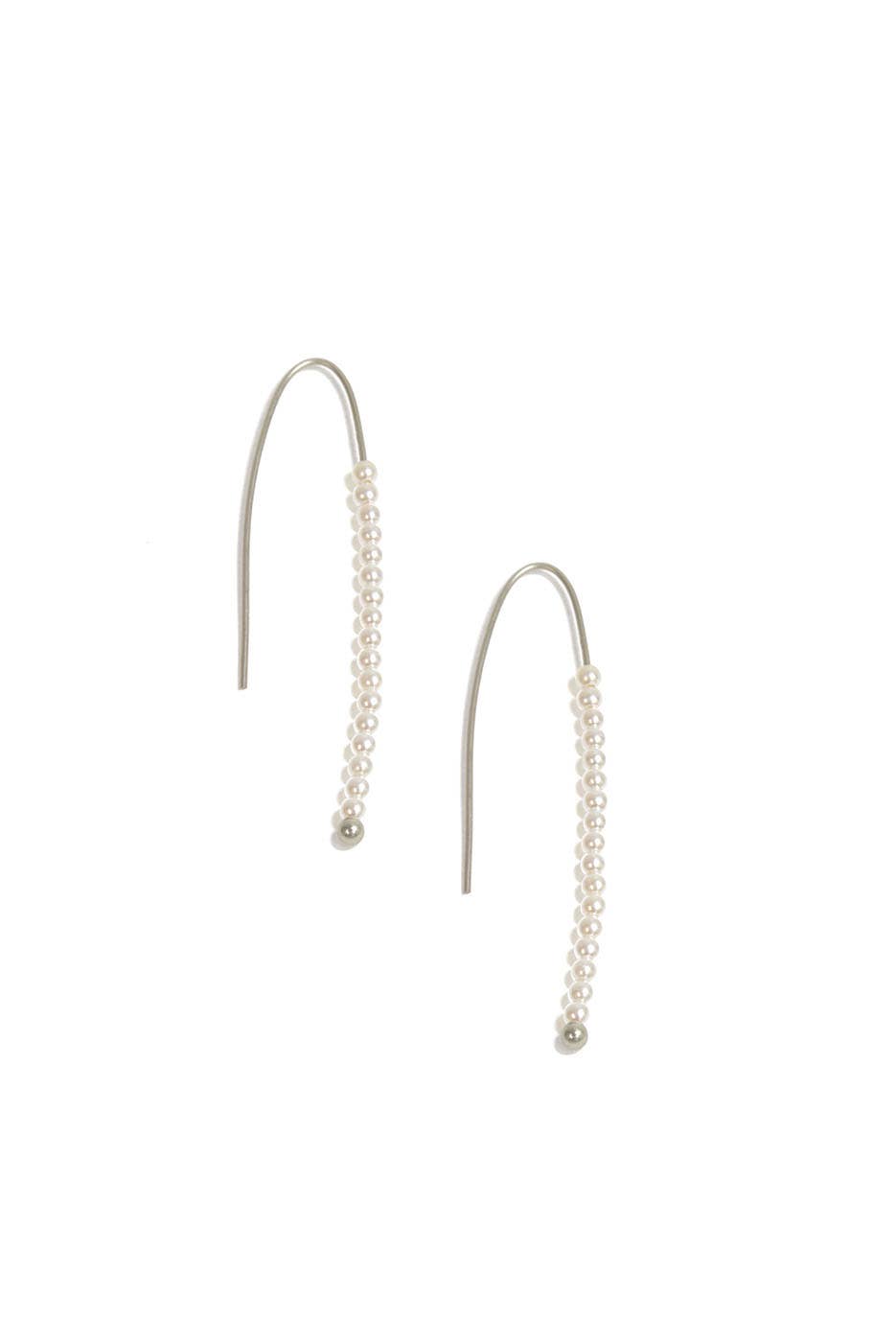 Threader Pearl Earring