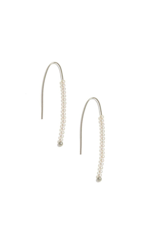 Threader Pearl Earring